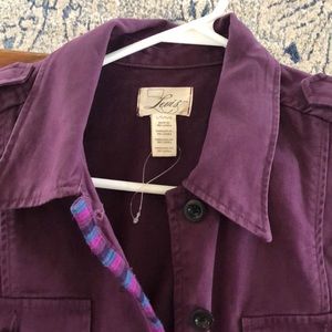Deep purple Levi cargo jacket